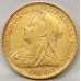 AUSTRALIA 1899 . ONE 1 SOVEREIGN . MELBOURNE . GOLD